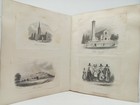 Antique Victorian Scrap Album Book 1848 Wales   South-west England Views Scenes