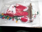 Dollhouse Miniature Artisan Santa s Suit On A Coat Rack With Tree Lights   727