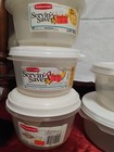 Nos Rubbermaid Servin Saver Plus Lot Of 5 New Vintage 0028 4004 4013 4006