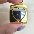 Vintage Estee Lauder Youth Dew Solid Perfume Heart  love Locket  Pendant Rare