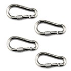 5 16  316 Stainless Steel Keychain Carabiner Locking Snap Hook 4pack