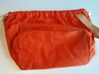Fringe Supply Co Waxed Canvas Drawstring Field Project Bag - Orange