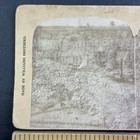 Hydraulic Gold Mining Stereoview Location Unknown Antique C1880s Y9721
