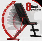 Adjustable Weight Bench  880lb Capacity Incline Decline Foldable Gym Bench