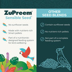Zupreem Sensible Seed Bird Food  Parakeet  Budgie  Parrotlet  Dove  Bird Feed Pe