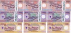 Bhutan Set 3 X 3 Lots   9 Unc 100 500 1000 Ngultrum 2025  2026 Comm  Polymer