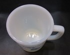 Vintage 1979 Harlow Nd Co-op Elevator Seed Fire King White Glass Mug Baker Leeds