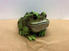 Bull Frog   Big Old Frogs Cute    Figurine   Statue   Free Shipped From Usa 