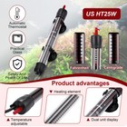 Fish Tank Water Heater 100w-200-300w Adjustable Submersible Aquarium Thermostat