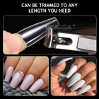 Coffin Fake False Nails Tips Long Square French Natural Transparent 500 1000 Pcs