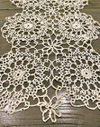Vintage Handmade Tatting Lace Runner 11   x 30   