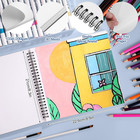 Marker Paper Pad Sketchbook For Art And Coloring 8 3x8 9in 30 Sheets