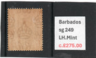 Barbados Gv1 1939 1d Scarlet  Sg 249 Lh mint