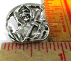 Grim Reaper Pin Old Biker Vest Hat Collectible Vintage  death Skull  Pinback
