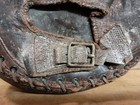 Vintage Leather Catcher   s Mitt     Early Baseball Glove  Well-worn Collectible
