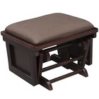 Homcom Nursery Glider Rocking Chair With Ottoman  Thick Padded Cushion Seating 