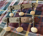 Set Of Vintage 1940s Waverly   Harmony 3x3 Plank Tuners  White Buttons
