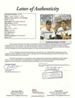 Joe Dimaggio   Mickey Mantle Autographed Baseball Magazine Jsa Letter Ny Yankee
