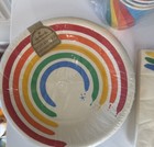 Hallmark Vintage Rainbow Paper Napkin Cups Plates 1980   s Birthday Pride Party