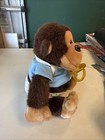 Vintage 1985 Dakin Baby Hugo Gorilla Plush Blue Bib Diaper Pacifier 10   