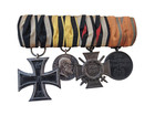 German Ww1 Iron Cross Parade Mount Medal Set Of 4 Never Worn Jeweler Mounted
