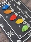 Stampin    Up Christmas Card Kit - Merry   Bright  Embossed Snowflakes  Foil Light