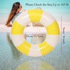 33  Inflatable Pool Floats - 2 Pack Striped Swim Rings For Adults  Beach   Lake