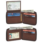 Mens Rfid Blocking Bifold Leather Wallet Id Credit Card Holder Zipper Wallet