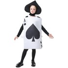 Unisex Ace Of Spades Hearts Poker Playing Card Costume For Child Kids Boys Girls