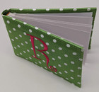 Monogram Photo Album Letter -r- 12 Lime   12 Pink Monogrammed Photo Album 4x6