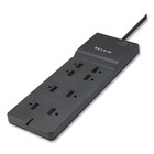Belkin Be10800008cm 2500 J 8 Ac Outlets 8  Cord Home office Surge Protector New