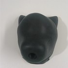 Slightly Defective Silicone Black Bdsm Dog Drone Mask Hood For Puppy Love