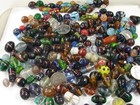 2 Pounds Assorted Shapes And Sizes Old Stock India Handmade Glass Beads  y-68    