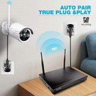 Smartsf 1536p Outdoor Wireless Security Camera System Wifi Cctv Audio Nvrkit