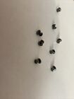 8pcs 1 12 Scale Miniature Round Metal Dollhouse Door Handle Knobs  black 