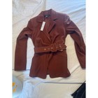 Nwt White House Black Market Belted Blazer 6 Haute Chocolate Brown Jacket