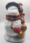  Retired Yankee Candle 2013 Christmas Snow Folk Collection Votive Candle Holder 