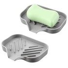 Sponge Holder With Drain Spout  Silicone Soap Dish For Bathroom   Kitchen  