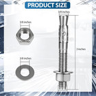 3 8  X 3  Wedge Anchor 304 Stainless Steel Concrete Anchors For Cement And Concr