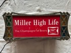 Miller High Life Vintage Lighted Beer Sign Bar Advertisement