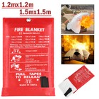 Fire Extinguishing Blanket - Fiberglass Emergency Home Retardant 59 x59  47 x47 
