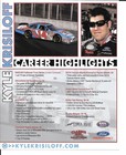 Kyle Krisiloff Nascar B Ush Series Autographed Hero Card