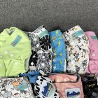 9 Alva Baby Little River Cloth Diapers Unisex Prints Os Washable No Inserts
