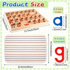 Montessori Letters Movable Wood Alphabet With Box And Large Mat Small Wooden    