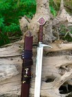 Medieval Knight Templar Sword Replica   High Carbon Steel Blade   Handmade Sword