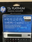 Hewlett Packard 12c Platinum Financial Calculator Real Estate Banking Finance Hp