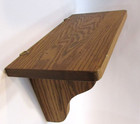 Old 1990 s Solid Oak Wood Vintage Mantle Clock Curio Book Small Wall Shelf 7x14