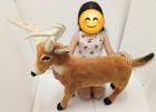 Melissa   Doug Giant Deer Plush 34  Realistic Buck Stuffed Animal Standing Large