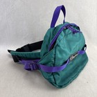 Vintage Yvon Chouinard Patagonia Purple Teal Pack Hiking Fanny Bag Climbing