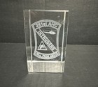 Army 281st Aviation Company Intruders Hell From Above Glass Paperweight W box